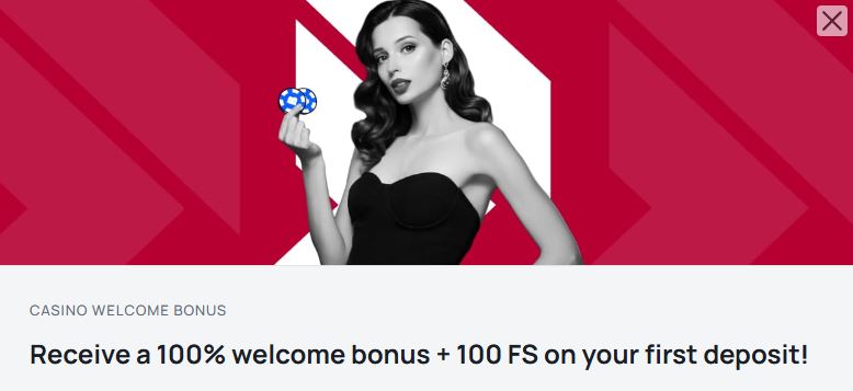 Claim Battery Bet casino welcome bonus of 100 percent plus 100 free spins on your first deposit